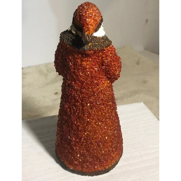 Vintage Santa Claus Figurine With Trumpet & Drum 7 Inch Tall Holiday Decoration - Picture 4 of 7